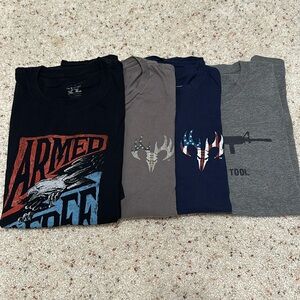 4 men’s short sleeve Graphic Tees